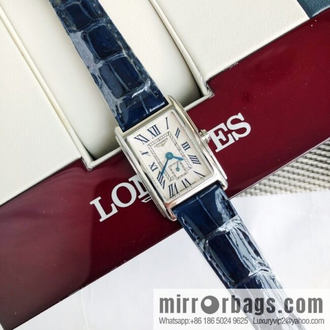 Longines Dijovina Crocodile Leather Collection! 20.80 X 32.00mm Quartz Ladies Watch