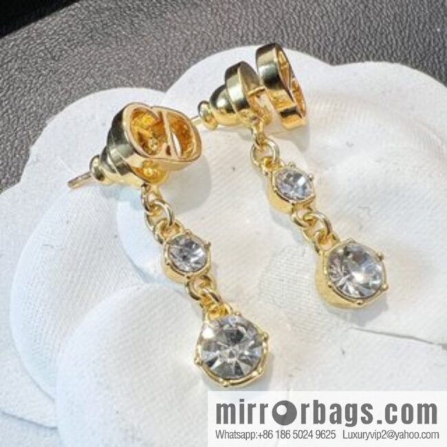 New ☑️ Dior CD single drill stud earrings