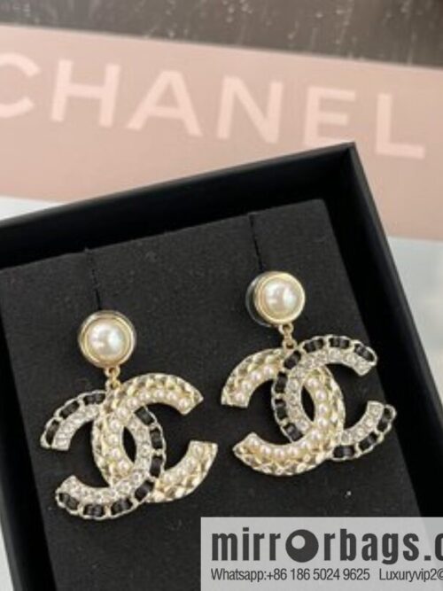 i1661166985_3853_2-800x800nkg3zl0tkf58050_20250716000736.jpg New ☑️ Chanel c2 double c black leather rope pearl stud earrings