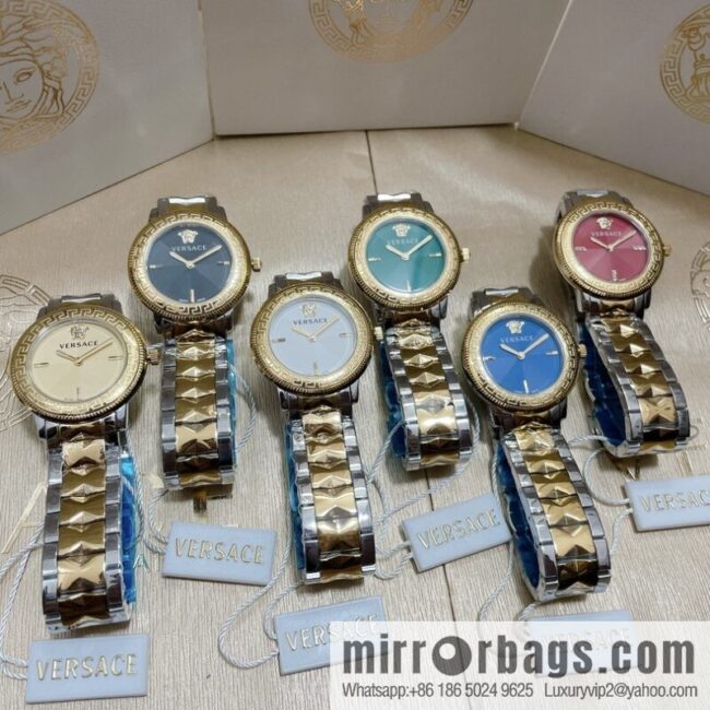 The new Versace V-TRIBUTE series, with a diameter of 36mm