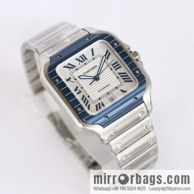 i1661524205_7602_1-800x8005g0pgktvzcs96525_20250702024620.jpg New GF Santos Tape Blue PVD Plated Bezel MIYOTA9015 Self-winding Movement