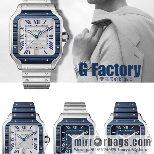 i1661524298_8971_0-800x8002pmeapuwng496523_20250702024616.jpg New GF Santos Tape Blue PVD Plated Bezel MIYOTA9015 Self-winding Movement