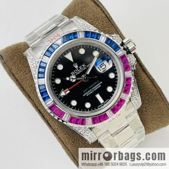 i1661590685_4440_1-800x800ahsyleynhxt97598_20250702030628.jpg Rolex GMT II Rear Diamond Customized Edition Self-winding Movement Watch