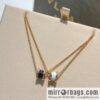 BVLGARI Bulgari mini black and white ceramic necklace