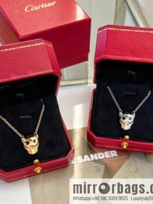 New ☑️ Cartier Cartier Jungle Collection, Glossy Leopard Head 🐆 Necklace