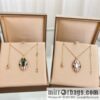 BVLGARI Bulgari new SERPENTI series malachite, white fritillary snake head necklace
