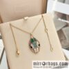 BVLGARI Bulgari new SERPENTI series malachite, white fritillary snake head necklace