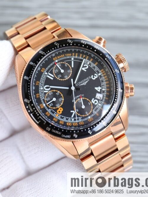 Longines LONGINES 🎮 AF1 classic replica series men\'s watch sports series L3.636.4.60 1⃣ movement adopts 7750 automatic chronograph mechanical movement