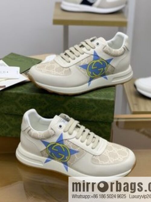 Gucci Gucci Pentagram GG Rubber Men\'s Sports Running Shoes