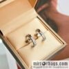 BVLGARI Bulgari SERPENTI VIPER series latest interval drill snake bone stud earrings