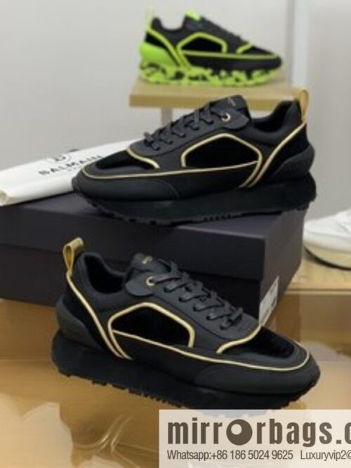 i1663307301_5074_3-800x800gbjzrjmb1dw62575_20250719011937.jpg BALMA Balmain, made of calfskin polyester waterproof fabric, turned fur material, men\'s mecha style Casual Shoes