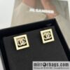 New ☑️ Chanel double c square stud earrings