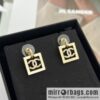 New ☑️ Chanel double c square stud earrings