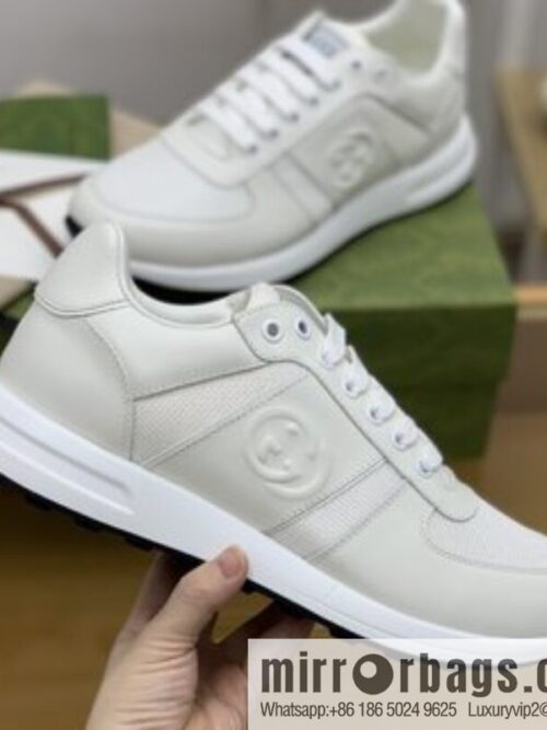 i1664769170_2054_4-800x800s3xvojqfskd59978_20250719004655.jpg Gucci Gucci uses white leather and white mesh men\'s sports running shoes.