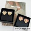 New ☑️ Chanel c1 double c peach heart love stud earrings