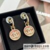 New ☑️ Chanel c2 double c round full diamond stud earrings
