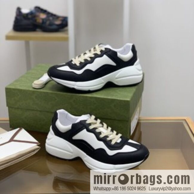 Gucci Gucci [G Replica Luxury Handbag High Version] Unisex Vintage sneakers