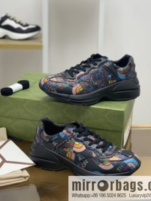 Gucci Gucci [G Replica Luxury Handbag High Version] Unisex Vintage sneakers