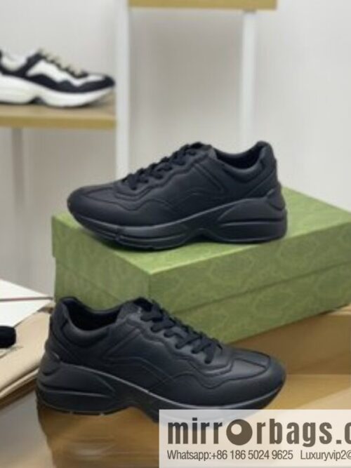 Gucci Gucci [G Replica Luxury Handbag High Version] Unisex Vintage sneakers