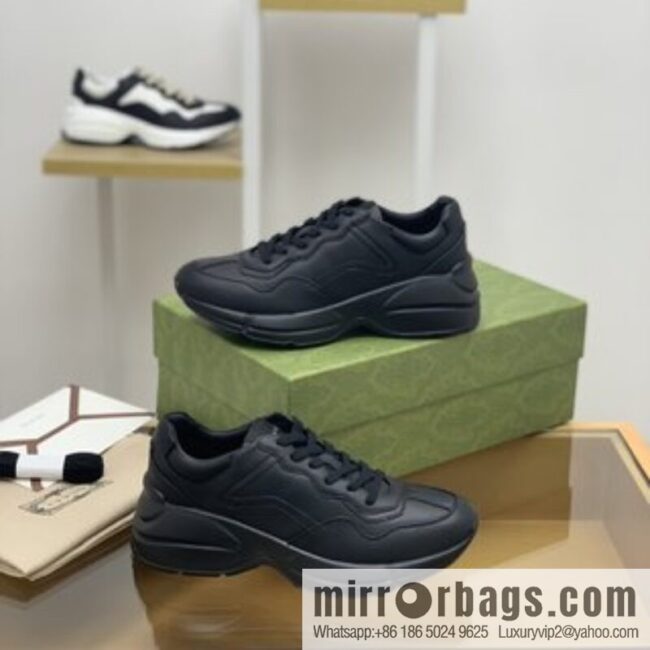 Gucci Gucci [G Replica Luxury Handbag High Version] Unisex Vintage sneakers