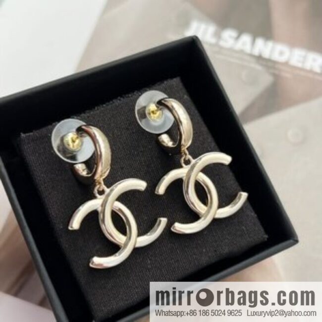 New ☑️ Chanel c2 double c stud earrings