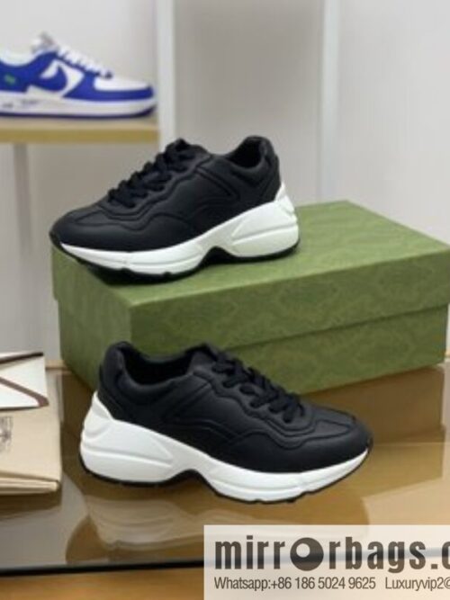 Gucci Gucci [G Replica Luxury Handbag High Version] Unisex Vintage sneakers