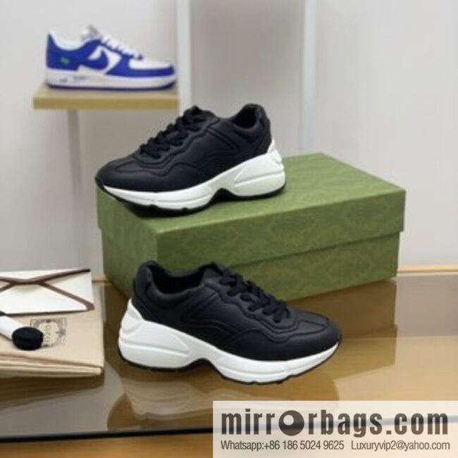 Gucci Gucci [G Replica Luxury Handbag High Version] Unisex Vintage sneakers