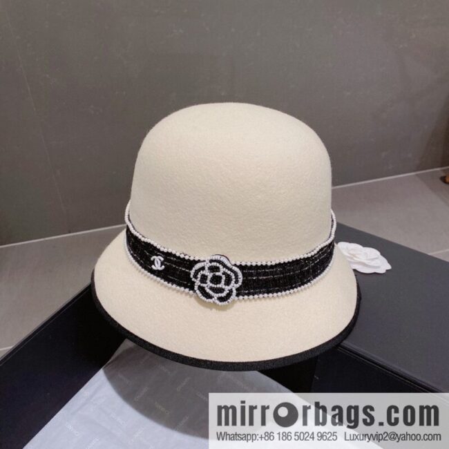 Chanel 2022 autumn and winter new wool top hat