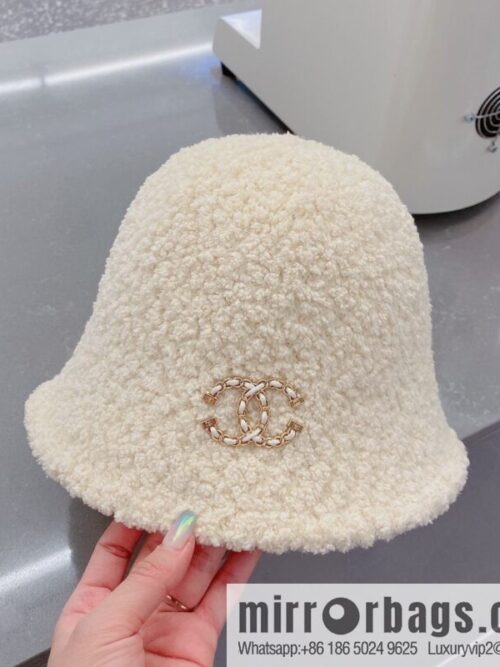 Chanel lamb bucket hat