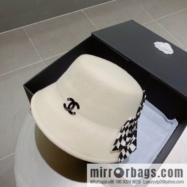 Chanel 2022 autumn and winter new wool basin hat