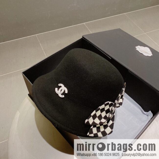 Chanel 2022 autumn and winter new wool basin hat