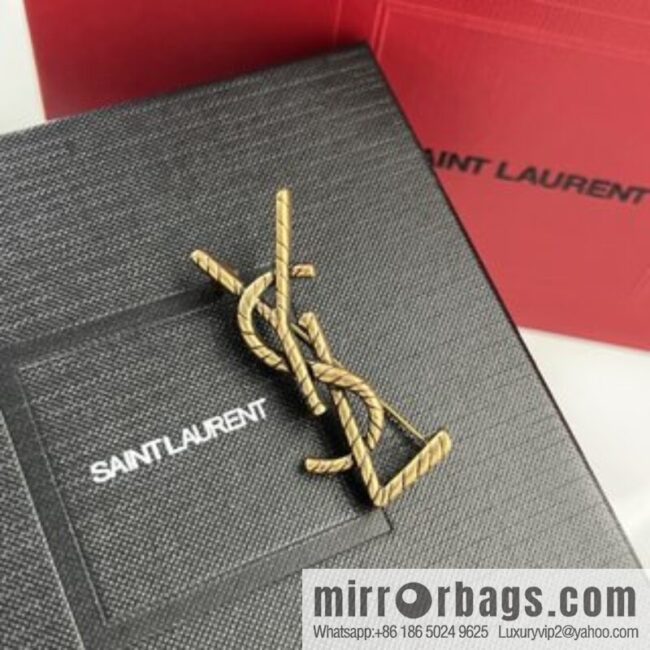 Saint Laurent YSL brooch