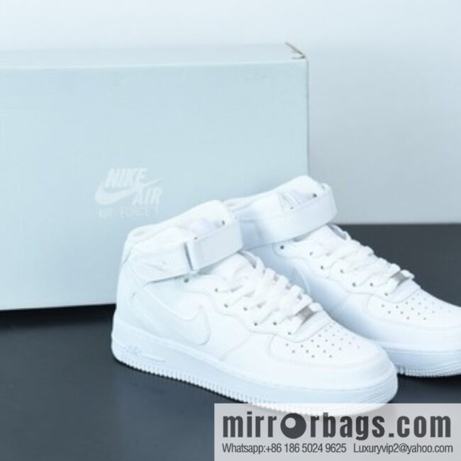NK Air Force 1 Air Force One Pure White High Top Classic Versatile Leisure Sports Shoes Item No.: 315123-111