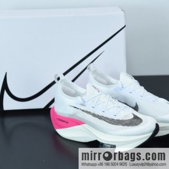 NK Air Zoom Alphafly NEXT% air unit marathon, pink and white Unisex sneakers of the same style, item number: DD8877-100