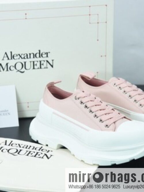 Alexander McQueen/Alexander McQueen muffin shoes platform heightening canvas shoes Y07H5