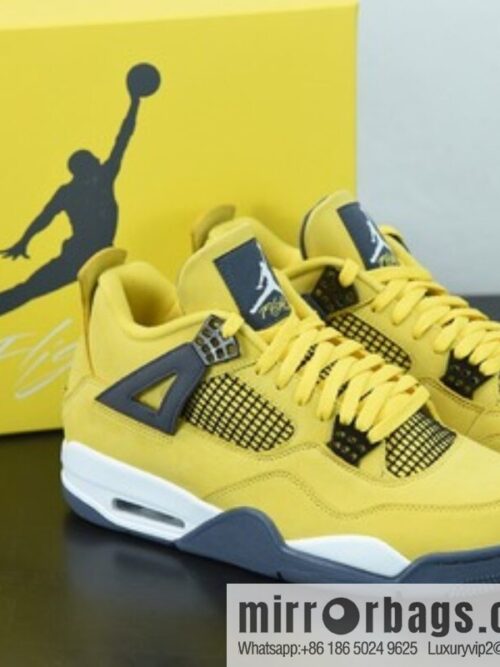 o_1fbbhglie1bb216r21bp0gnhd9t1a-800x8003cziug4khx277594_20250719072631.jpg Air Jordan 4 \"Lightning\" AJ4 Joe 4 replica white and yellow electric mother, first-layer basketball shoes, item number: CT8527-700 Size: 40-47.5 Code: ATI1J
