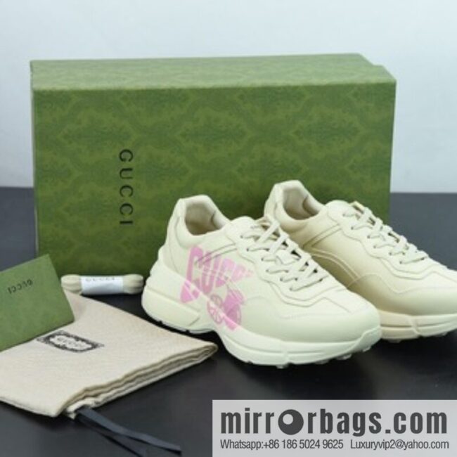 Gucci Gucci Rhyton Vintage leather (fabric) horny Vintage dad casual sports jogging shoes