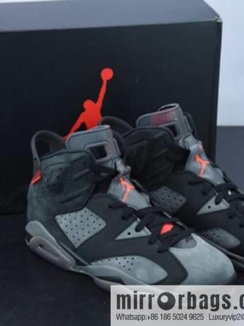 0H0G6 pure original version PSG x Air Jordan 6 Retro AJ6 Joe 6 big Paris men\'s basketball shoes CK1229-001
