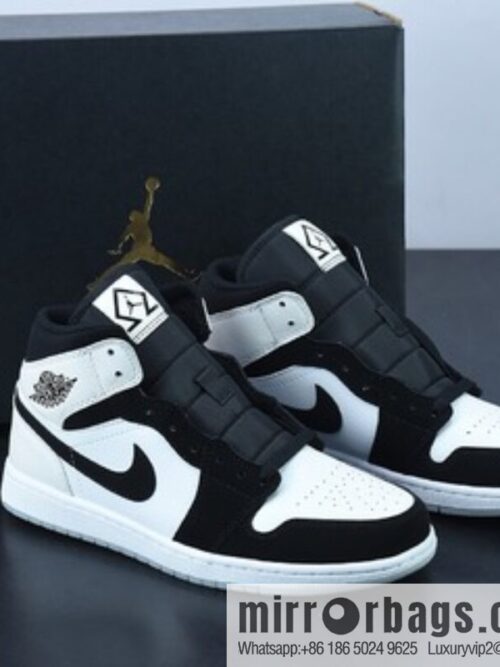 AJ1 Mid \"Diamond Shorts\" AJ1 Joe 1 Pearl White Black Panda High Top sneakers Basketball Shoes DH6933-100