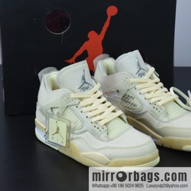 H09N3 Off-white x Air Jordan 4 AJ4 Joe 4 OW joint AJ4 Joe 4 culture basketball shoes, item number: CV9388-001