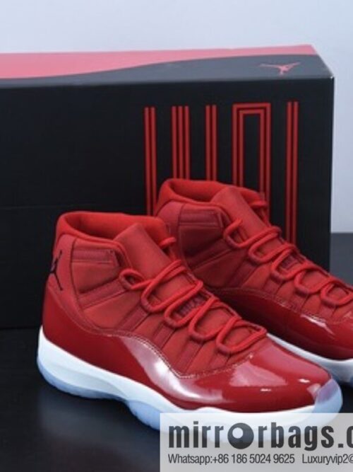 X03L6 pure original version Air Jordan 11 Retro \"Gym Red\" AJ11 high top, university red item number: 378037-623GJ