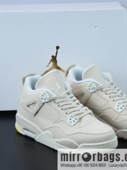 H03G5 pure original version Nk Air Jordan 4 Retro \"Canvas\" AJ4 generation Vintage leisure sports culture basketball shoes, item number: DQ4909-100