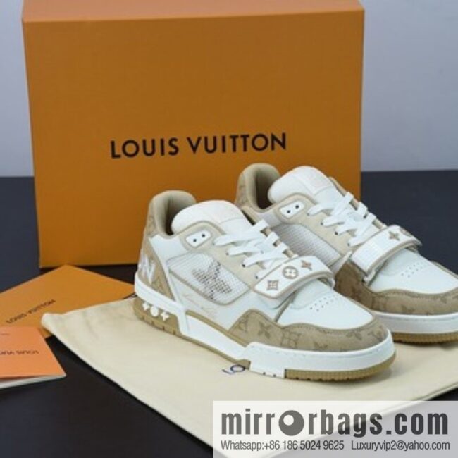 LV/Louis Vuitton 2022S limited, official latest color scheme Men\'s Trainer sneakers