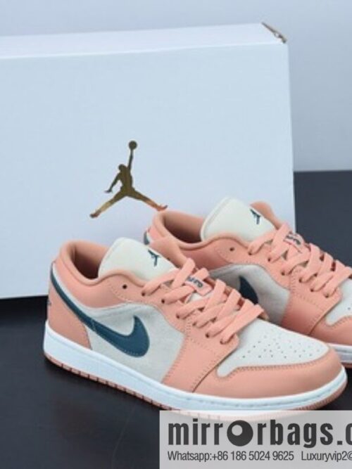 o_1g1fo8r0ang4rsa1meb1nt47md14-800x800wkbqsgn1q4w77198_20250719072251.jpg Air Jordan AJ1 Low AJ1 Joe 1 Pink and green, low-top cultural board shoes, item number: DC0774-800