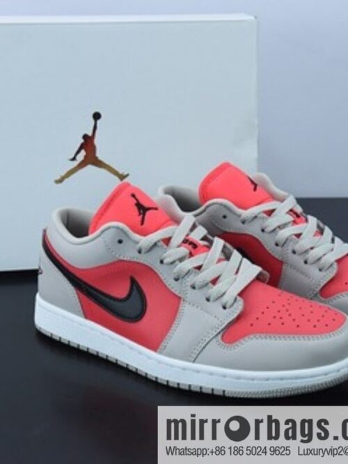 o_1g3dln61g4c21ftrpi8p89ar0t-1-800x800yacord1izwl77242_20250719072315.jpg Air Jordan 1 AJ1 gray pink anti-infrared, low-top Unisex casual sneakers, item number: DC0774-060