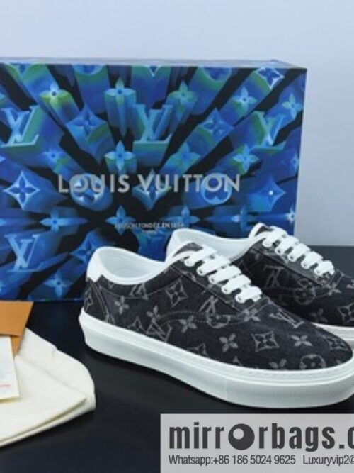 LV/Louis Vuitton G00H7 Donkey Replica Luxury Handbag Series LV Denim Canvas Shoes, Denim Shoes