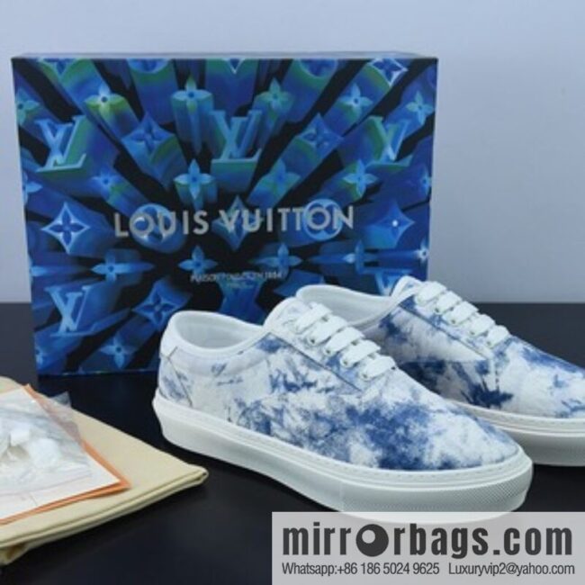 LV/Louis Vuitton G00H7 Donkey Replica Luxury Handbag Series LV Denim Canvas Shoes, Denim Shoes