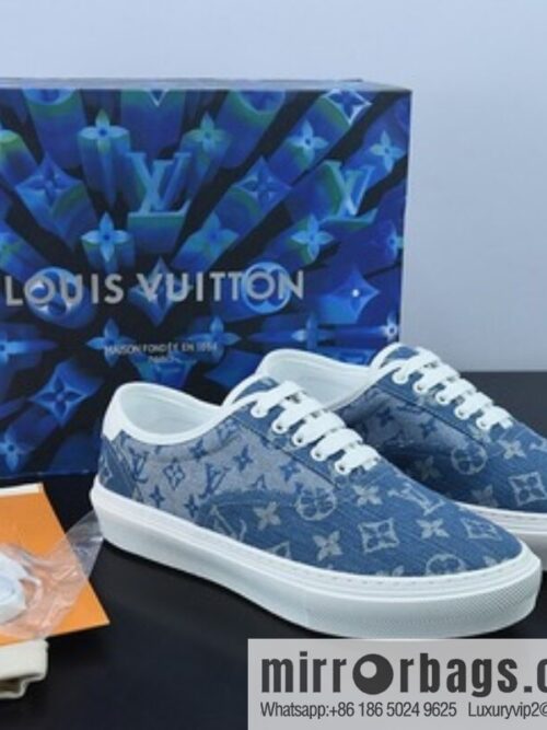 LV/Louis Vuitton G00H7 Donkey Replica Luxury Handbag Series LV Denim Canvas Shoes, Denim Shoes