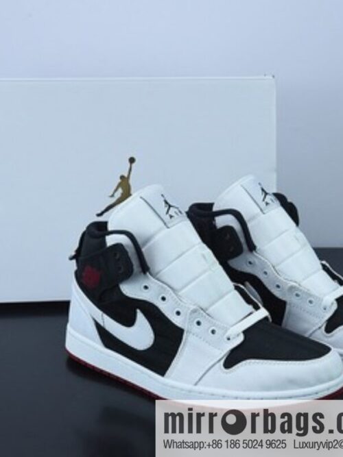 D01D4 Pure Original NK Air Jordan 1 Mid White Black Red AJ1 Qiao 1 Middle Help Culture Basketball Shoes, item number: DD9338-016