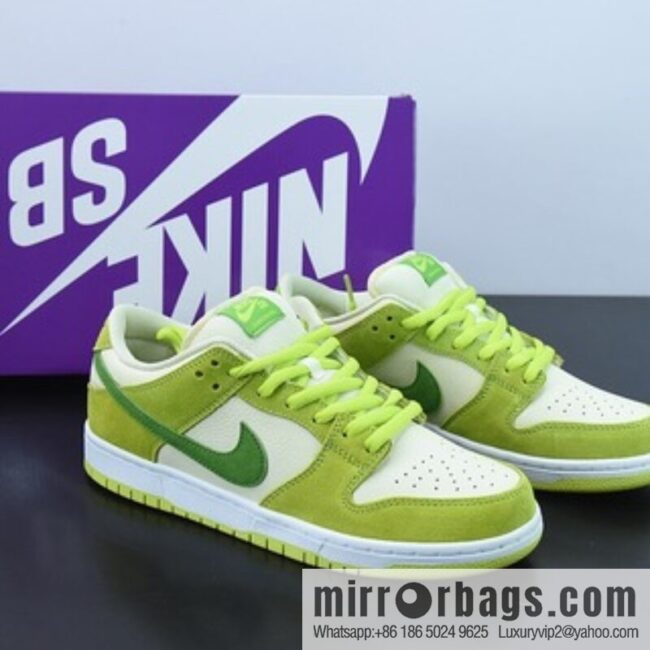 M00M5 pure original version Nk SB Dunk Low apple green Vintage low-top leisure sports skateboard shoes, item number: DM0807-300